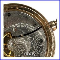 Antique American Waltham Pocket Watch With Hunter Case 0S 7J needs work