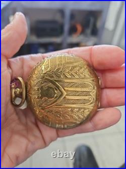 Antique American Waltham hunter case pocket watch As Is