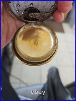 Antique American Waltham hunter case pocket watch As Is