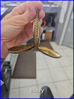 Antique American Waltham hunter case pocket watch As Is