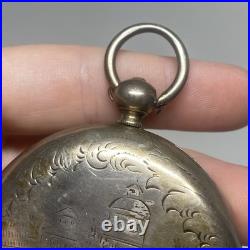 Antique Arnold London Pocket Watch, Not Running, Silver Case, Key Wind No Key