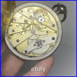 Antique Arnold London Pocket Watch, Not Running, Silver Case, Key Wind No Key