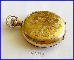 Antique Art Nouveau Gold Filled Hunting Case Watch Case Only, 0 Size