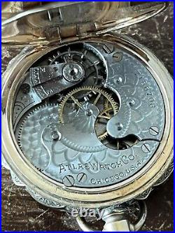 Antique Atlas Watch Co 14K Gold Hunter Case Pocket Watch 41.5mm