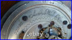 Antique Aurora Watch Co. Mechanical Pocket Watch withDueber Silverine Watch Case