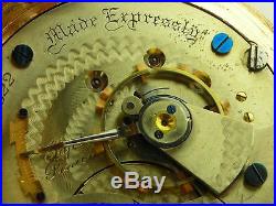 Antique Aurora rare pocket watch made expressly for the RJA in 1886 Hunter case