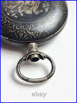 Antique Austria Hungary Presentation Pocket Watch Case Calvary Military Army