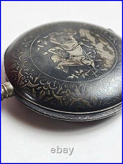 Antique Austria Hungary Presentation Pocket Watch Case Calvary Military Army