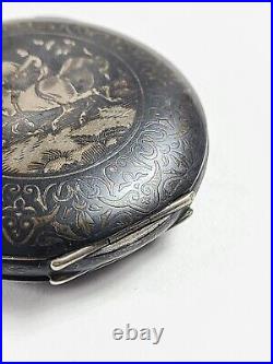 Antique Austria Hungary Presentation Pocket Watch Case Calvary Military Army