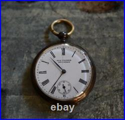 Antique Avance Retard 800 Silver Case Swiss Made Pocket Watch. Running