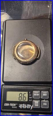 Antique B&B Royal 3/0 Gold Filled Watch Case 20 Year Engraved Wire Lug 32mm