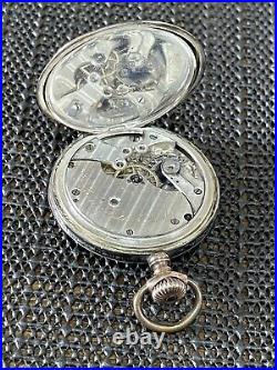 Antique Bailey Banks & Biddle Pocket Watch Sterling Silver Case 1898