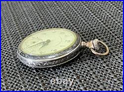 Antique Bailey Banks & Biddle Pocket Watch Sterling Silver Case 1898