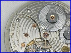 Antique Ball Hamilton 21 Jewel Gr999, Stirrup Bow Case, Railroad Watch, Serviced