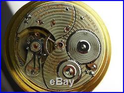 Antique Ball Hamilton 999P, 16s 21 jewel Rail Road pocket watch. 1927. Ball case