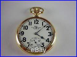 Antique Ball Hamilton 999P, 16s 21 jewel Rail Road pocket watch. 1928. Ball case