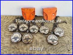 Antique Brass Pocket Watch Vintage Watch Chain Nautical Gift With Case Lot Of 10