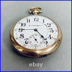 Antique Burlington Special Pocket Watch 19j 16s c1915 Solid Gold Case Runs