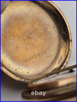 Antique C1905 Swiss Admiral Pocket Watch B&B GF Case W Original Box. Not Working