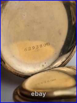 Antique C1905 Swiss Admiral Pocket Watch B&B GF Case W Original Box. Not Working