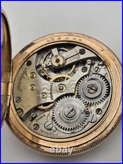 Antique C1905 Swiss Admiral Pocket Watch B&B GF Case W Original Box. Not Working