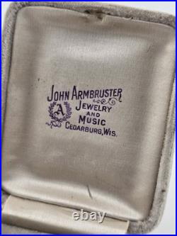 Antique C1905 Swiss Admiral Pocket Watch B&B GF Case W Original Box. Not Working