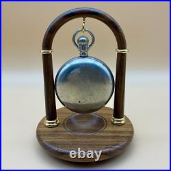Antique Ca. 1900s Waltham 15 Jewel Deer Engraved Silverode Case Pocket Watch