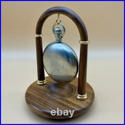 Antique Ca. 1900s Waltham 15 Jewel Deer Engraved Silverode Case Pocket Watch