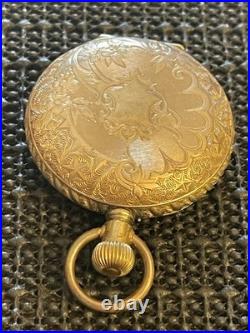 Antique Columbia 6s Hunter GP /GF Ornate Case Pocket Watch Engraved Deer Runs