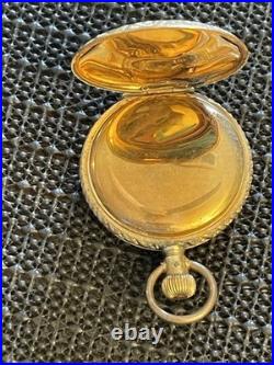 Antique Columbia 6s Hunter GP /GF Ornate Case Pocket Watch Engraved Deer Runs