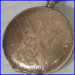 Antique Columbus 15J Pocket Watch SHARP Philadelphia 20YR Case AS-IS