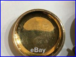 Antique Columbus North Star 18 size open face pocket watch in a gold filled case
