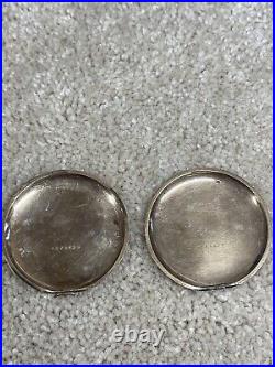 Antique Continental Watch Co. Pocket Watch With Gold Filled Case. For Parts/Repair