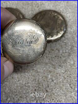 Antique Continental Watch Co. Pocket Watch With Gold Filled Case. For Parts/Repair