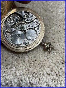 Antique Continental Watch Co. Pocket Watch With Gold Filled Case. For Parts/Repair