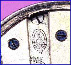 Antique Coullery Freres Swiss Pocket Watch. 800 Silver Case Key Wind Key Set