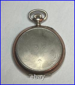 Antique Double Hunter Hallmark. 800 Silver L. W. C. Swiss Pocket Watch only Case