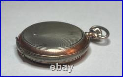Antique Double Hunter Hallmark. 800 Silver L. W. C. Swiss Pocket Watch only Case