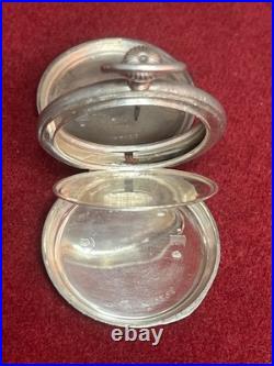 Antique Double Hunter Hallmark. 800 Silver L. W. C. Swiss Pocket Watch only Case