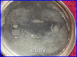 Antique Double Hunter Hallmark. 800 Silver L. W. C. Swiss Pocket Watch only Case
