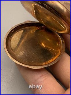 Antique Dueber 50mm Gold Filled Pocket Watch Case Hunter Large Engraved Complete
