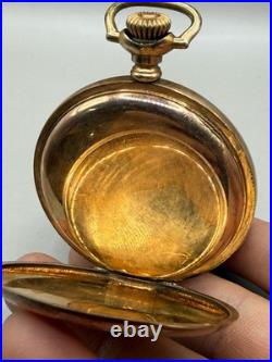 Antique Dueber 50mm Gold Filled Pocket Watch Case Hunter Large Engraved Complete