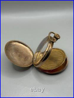 Antique Dueber 50mm Gold Filled Pocket Watch Case Hunter Large Engraved Complete