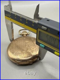 Antique Dueber 50mm Gold Filled Pocket Watch Case Hunter Large Engraved Complete