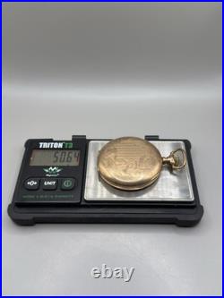 Antique Dueber 50mm Gold Filled Pocket Watch Case Hunter Large Engraved Complete