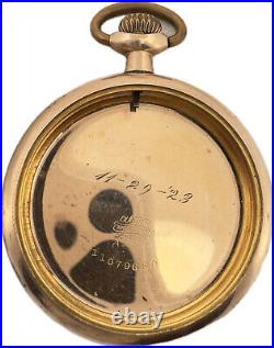 Antique Dueber Pocket Watch Case for 16 Size 20 Year Gold Filled Fancy