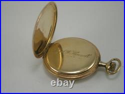 Antique ELGIN 1910 KEYSTONE Gold Filled case Pocket Watch