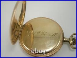Antique ELGIN 1910 KEYSTONE Gold Filled case Pocket Watch