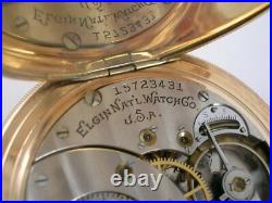 Antique ELGIN 1910 KEYSTONE Gold Filled case Pocket Watch