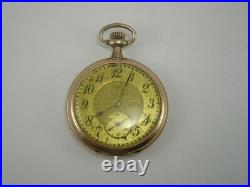 Antique ELGIN 1910 KEYSTONE Gold Filled case Pocket Watch